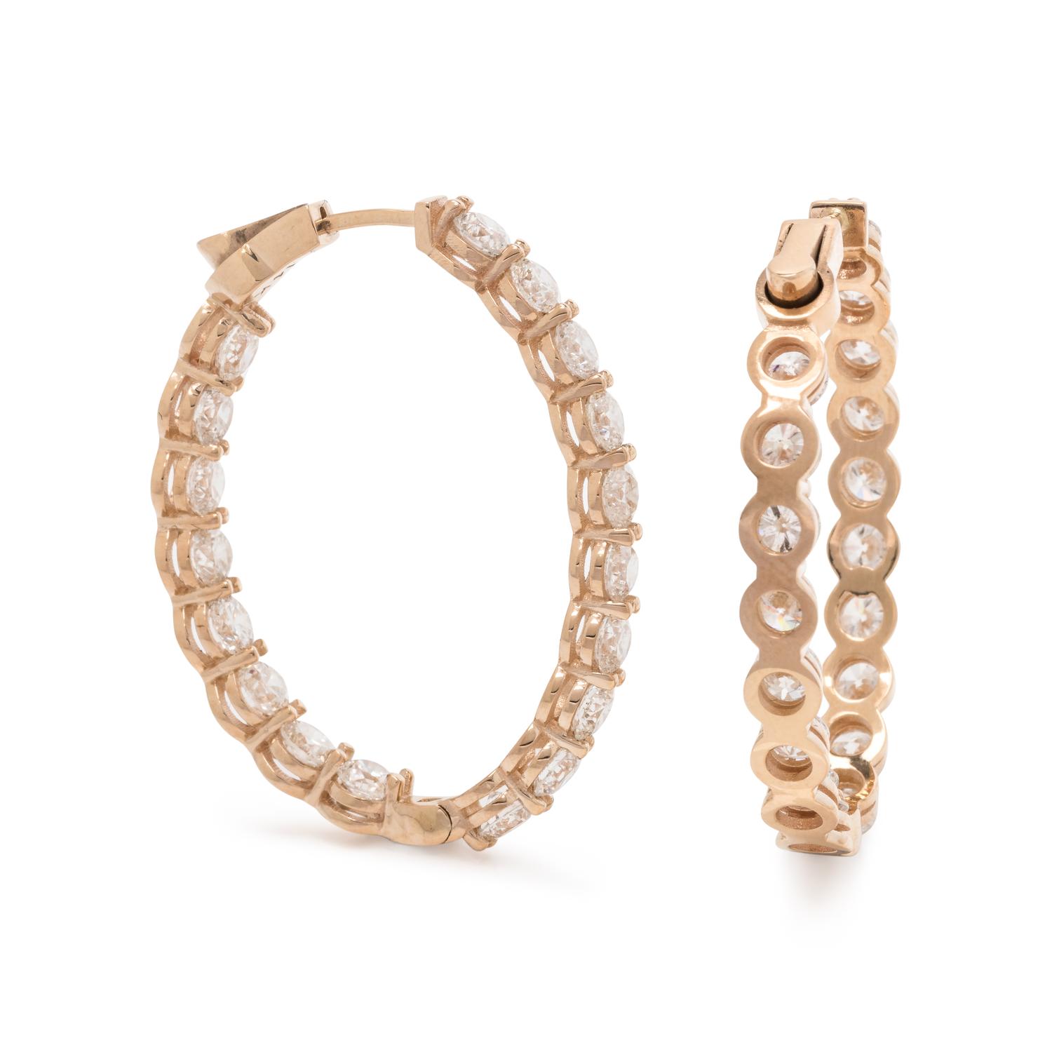 DIAMOND HOOP EARRINGS