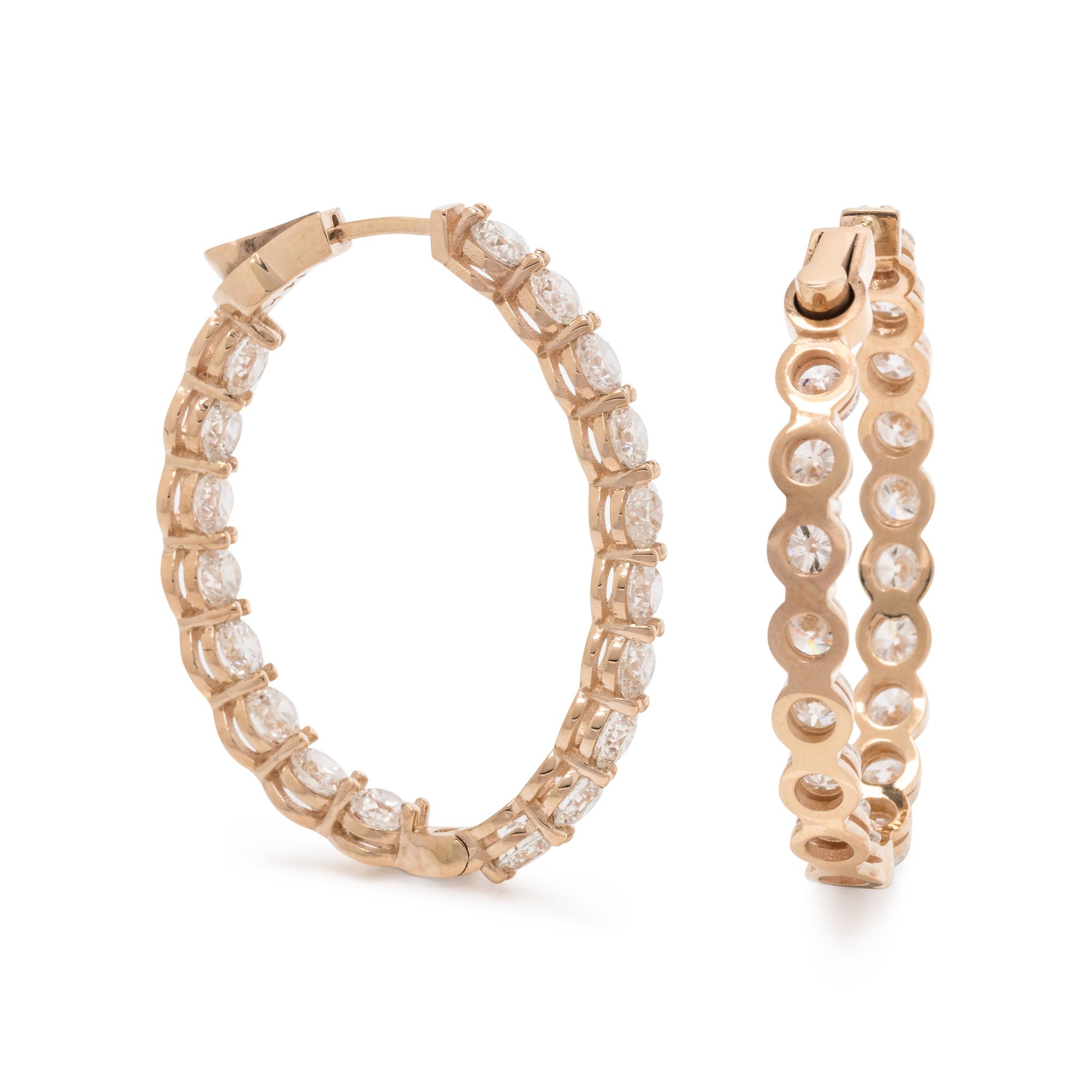 DIAMOND HOOP EARRINGS