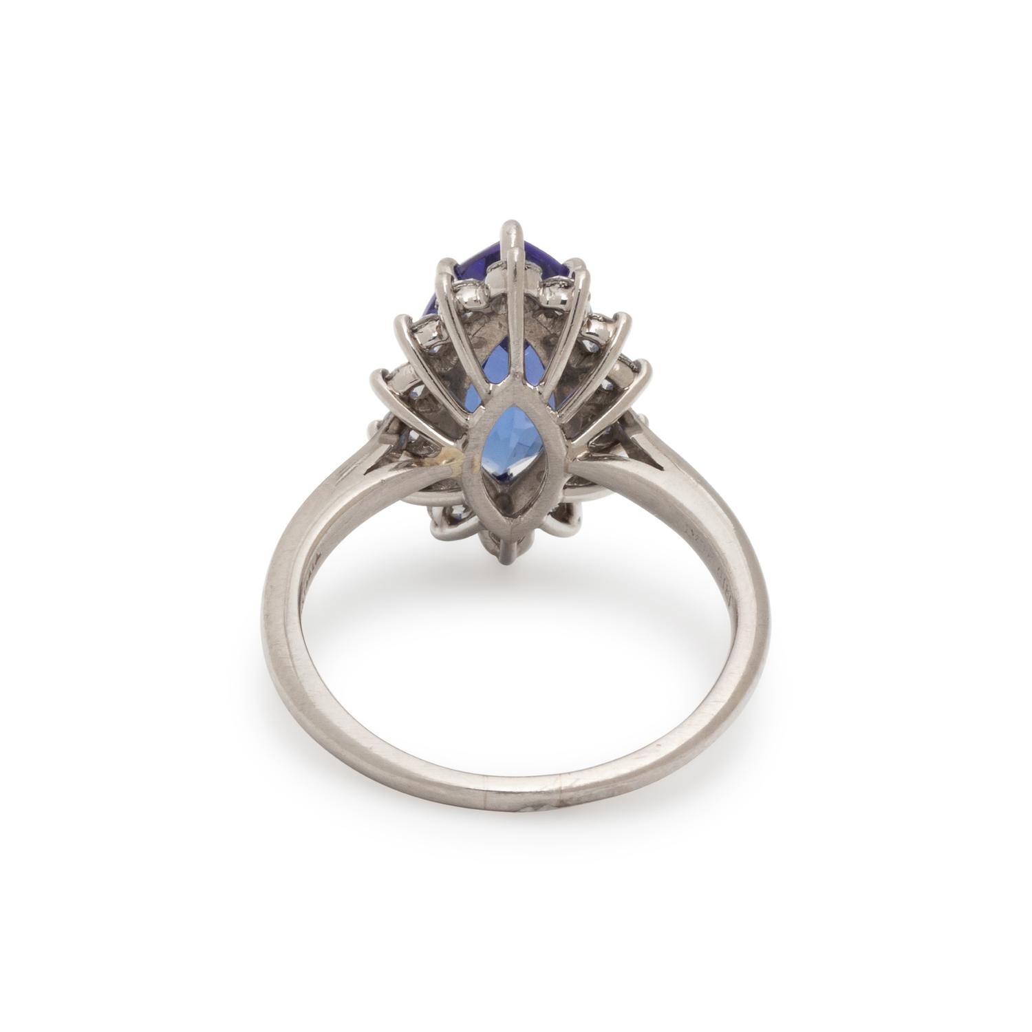 TIFFANY & CO., TANZANITE AND DIAMOND RING