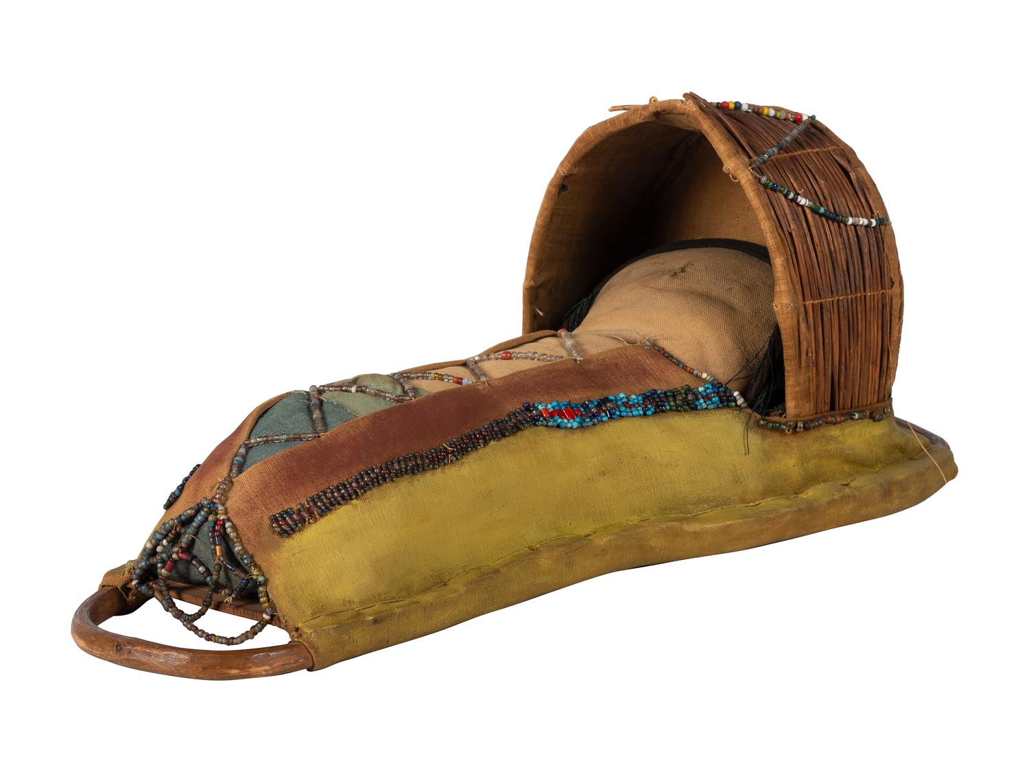 Apache Beaded Doll Cradle