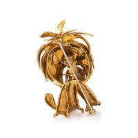 HAMMERMAN BROTHERS, ENAMEL AND DIAMOND DOG BROOCH