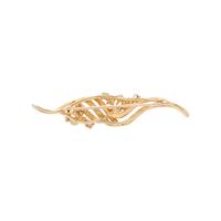 YELLOW GOLD AND DIAMOND BROOCH