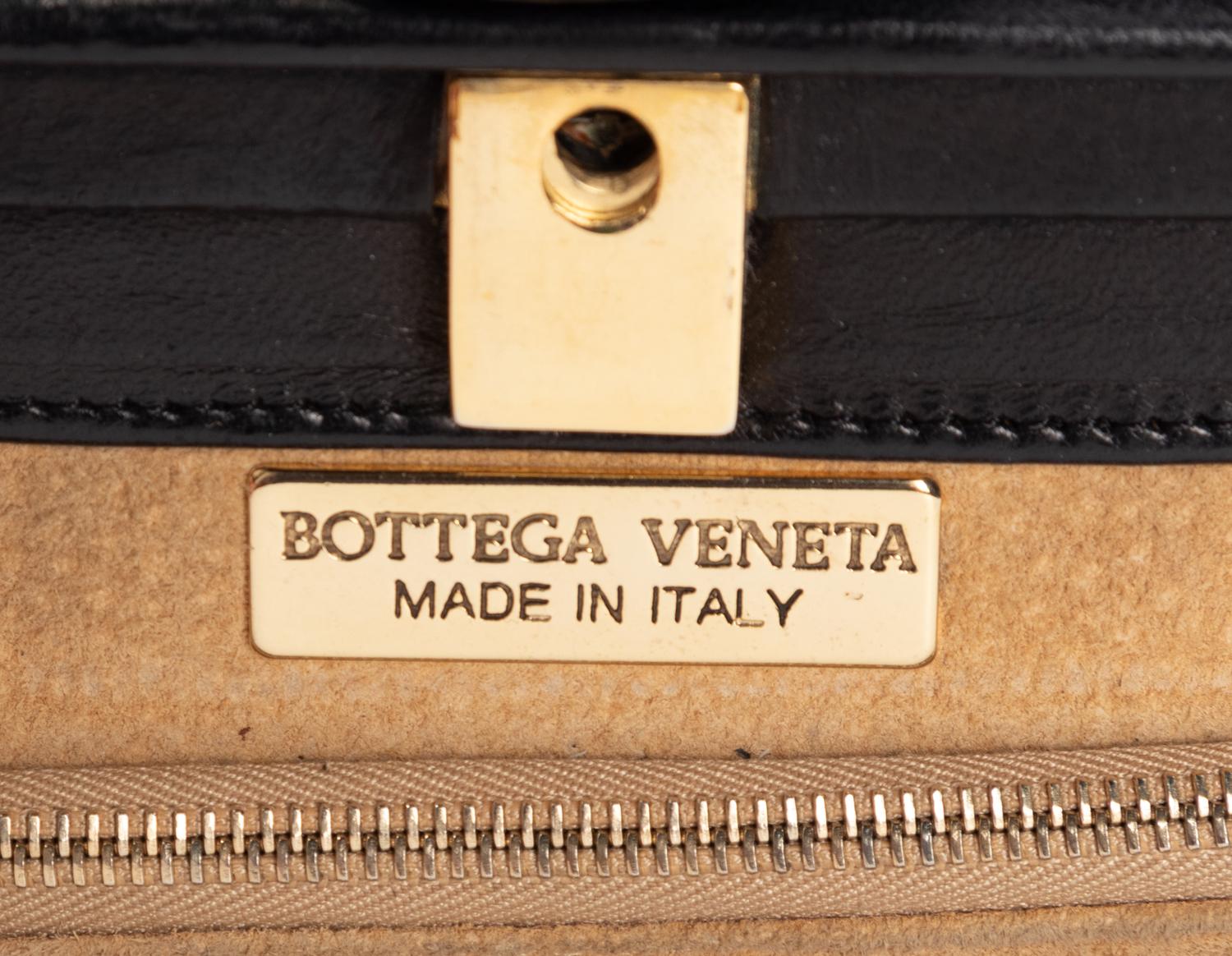 Four Woven Leather Handbags: Two Bottega Veneta, One Fendi, and One De Vecchi, 1980s