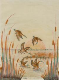 Merlin Little Thunder (Cheyenne, b. 1956) — And His Name Shall Be, "Sweet Medicine"