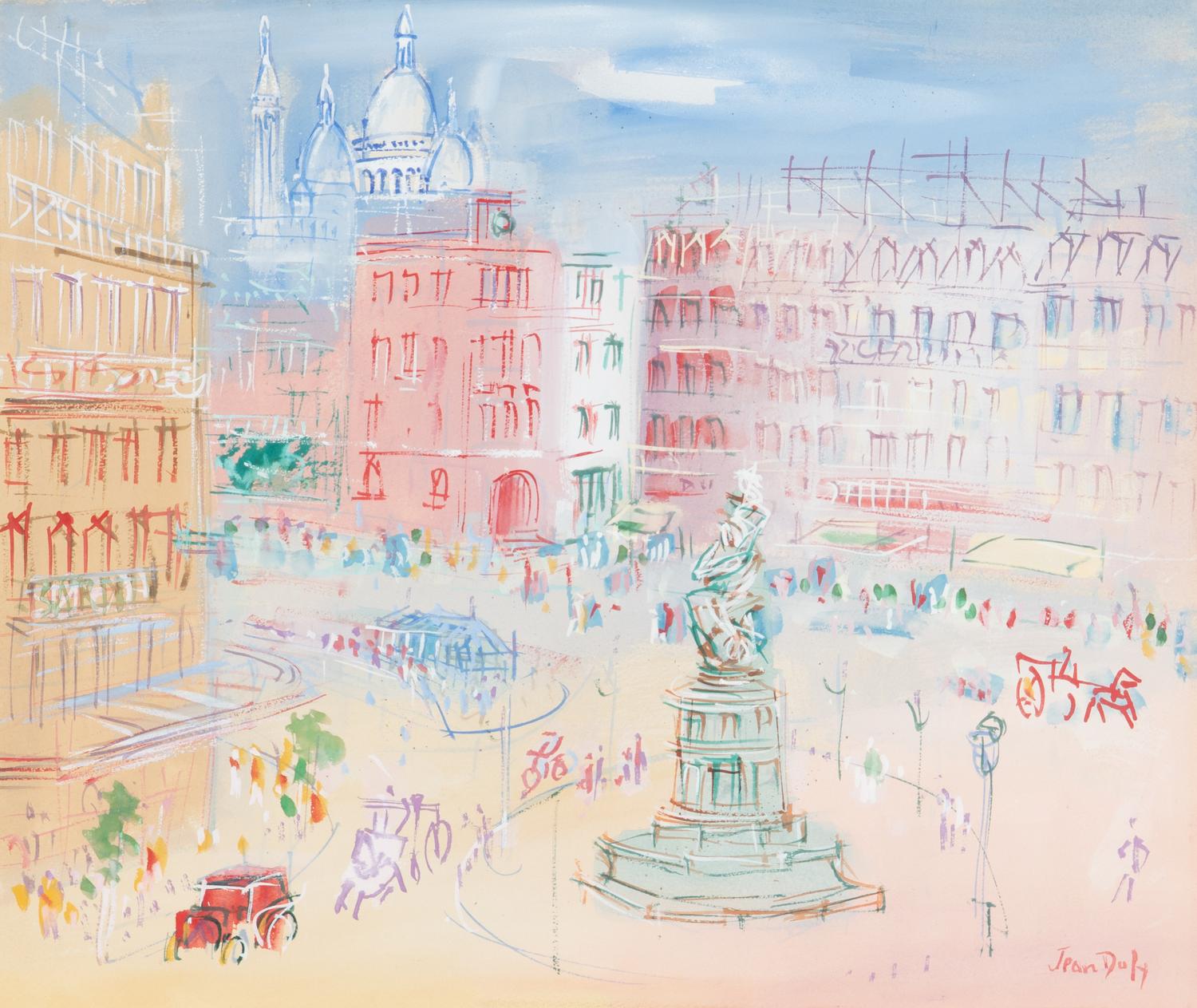 Jean Dufy (French, 1888-1964) — Place de Clichy , Paris