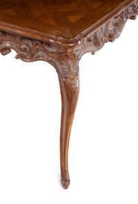 A Louis XV Style Writing Table and an Associated Dutch Marquetry Chair