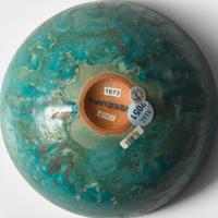 Gertrud Natzler (Austrian-American, 1908-1971) and Otto Natzler (Austrian-American, 1908-2007) Thick-Walled Turquoise Bowl, Los Angeles, California, USA, 1962