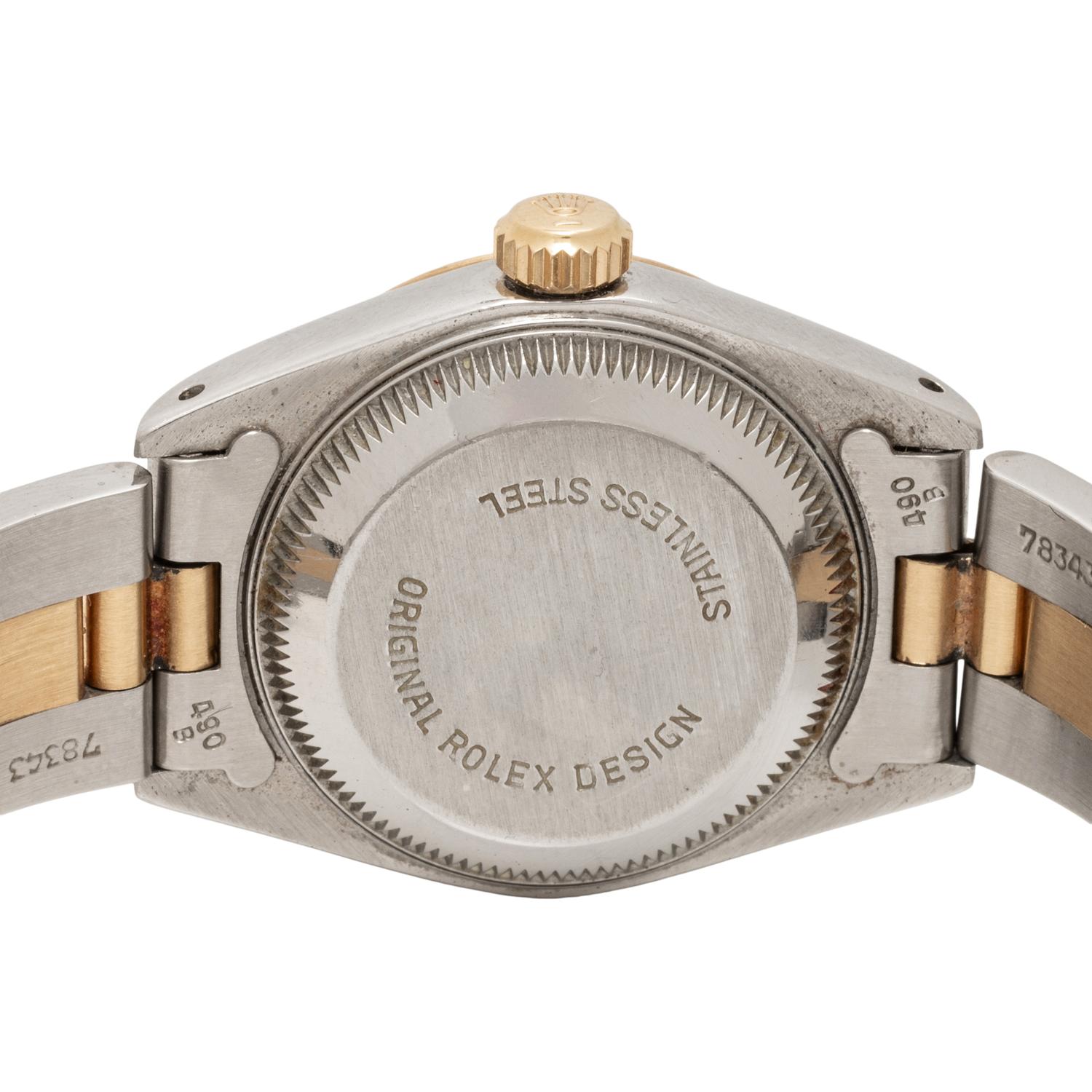 ROLEX, REF. 69173 STAINLESS STEEL AND 18K YELLOW GOLD 'LADY DATEJUST' WATCH