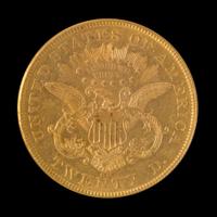 A United States 1874-CC Liberty Head $20 Gold Coin