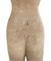 A Khmer Baphuon-Style Limestone Torso of Vishnu Height 43 inches. — ANGKOR WAT STYLE, 11TH CENTURY