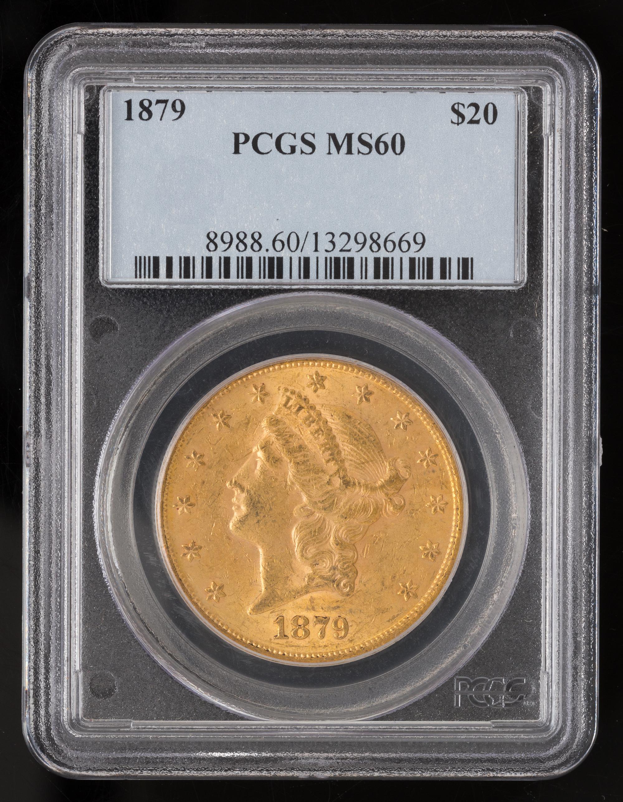 A United States 1879 Liberty Head $20 Gold Coin