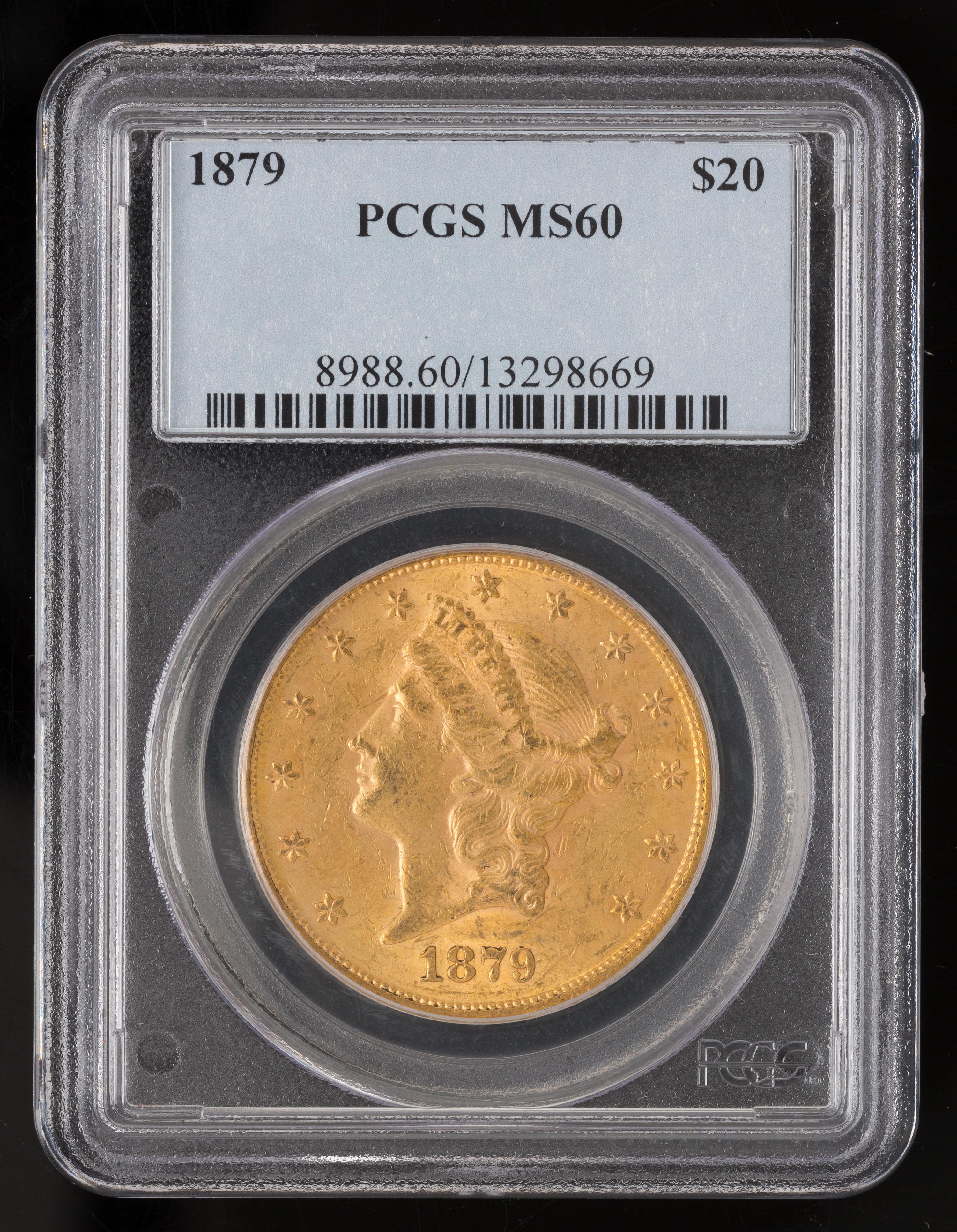 A United States 1879 Liberty Head $20 Gold Coin