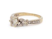 A White Gold and Diamond Ring,