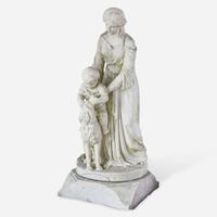 Italian School 19th century Mother with Child and Spaniel