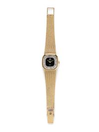 UNIVERSAL GENEVE, 14K YELLOW GOLD AND DIAMOND WRISTWATCH