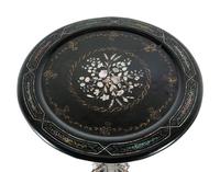 A Victorian Papier-Mâché Tilt-Top Table