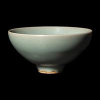 A Chinese Song -Style Longquan Celadon Glazed Porcelain Bowl 龍泉窯青釉碗