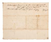 [REVOLUTIONARY WAR]. Warrant summoning soldiers. Hillsborough, New Hampshire, 15 April 1778.