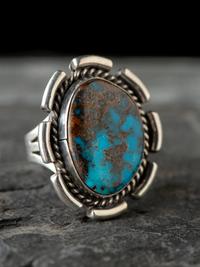 Sterling Silver and Bisbee Turquoise Ring