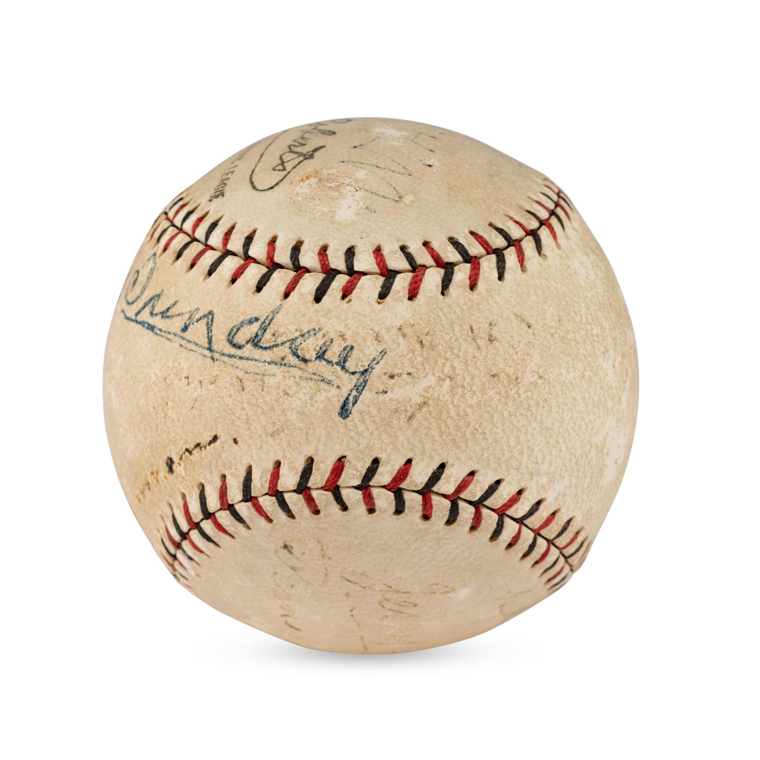A Rare Billy Sunday Signed Autograph Baseball (Beckett Authentication Services)