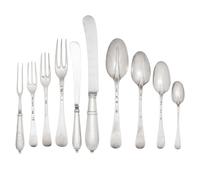 An English Silver Flatware Service