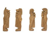 Four Egyptian Faience Amulets