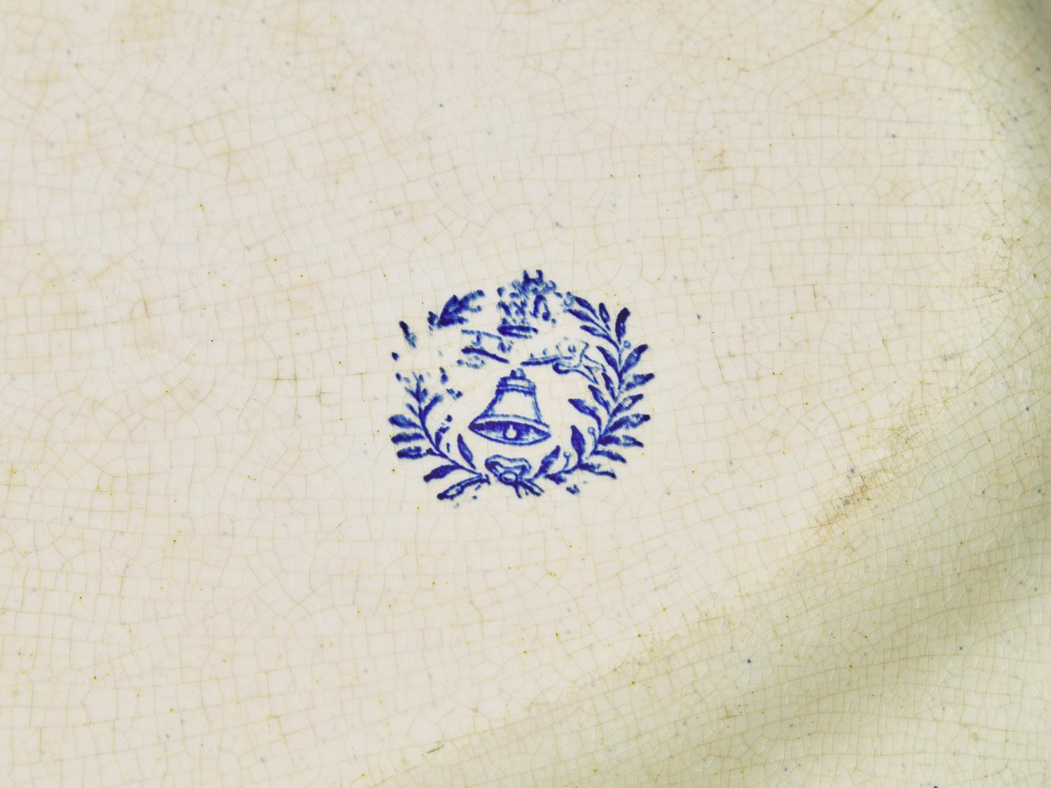 Four English Transfer-Decorated Platters