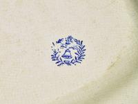 Four English Transfer-Decorated Platters