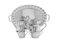A Mexican Five-Piece Silver Tea Service