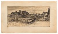 Félix Hilaire Buhot, (French, 1847–1898), Les Grandes Chaumieres, 1881
