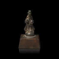 A Small Chinese Northern Qi/Sui Style Bronze Figure 北齊或隋 袖珍銅佛造像