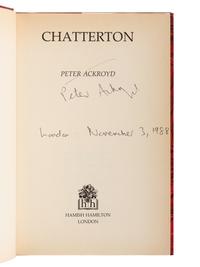 ACKROYD, Peter (b. 1949). A group of 5 works by Ackroyd, MOST SIGNED, comprising: