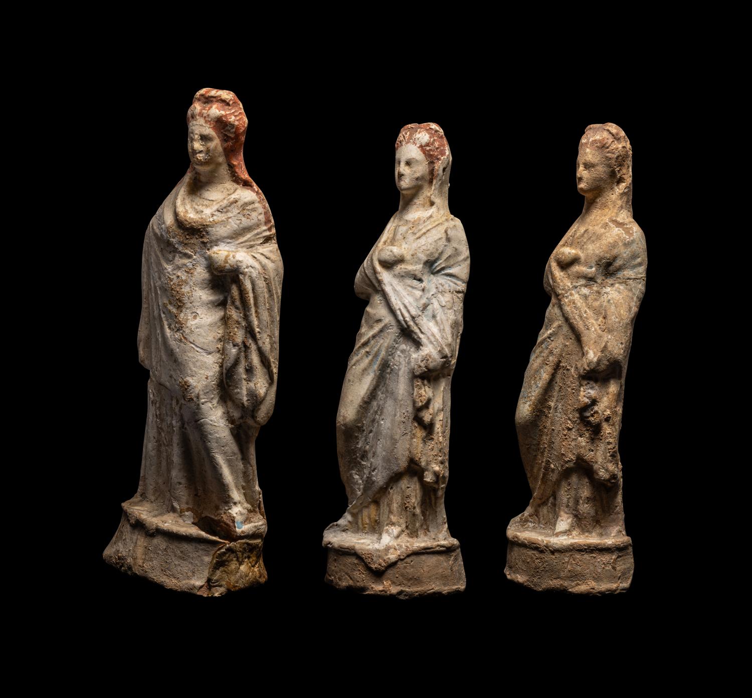 Three Boeotian Terracotta Figures
