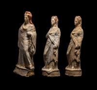 Three Boeotian Terracotta Figures