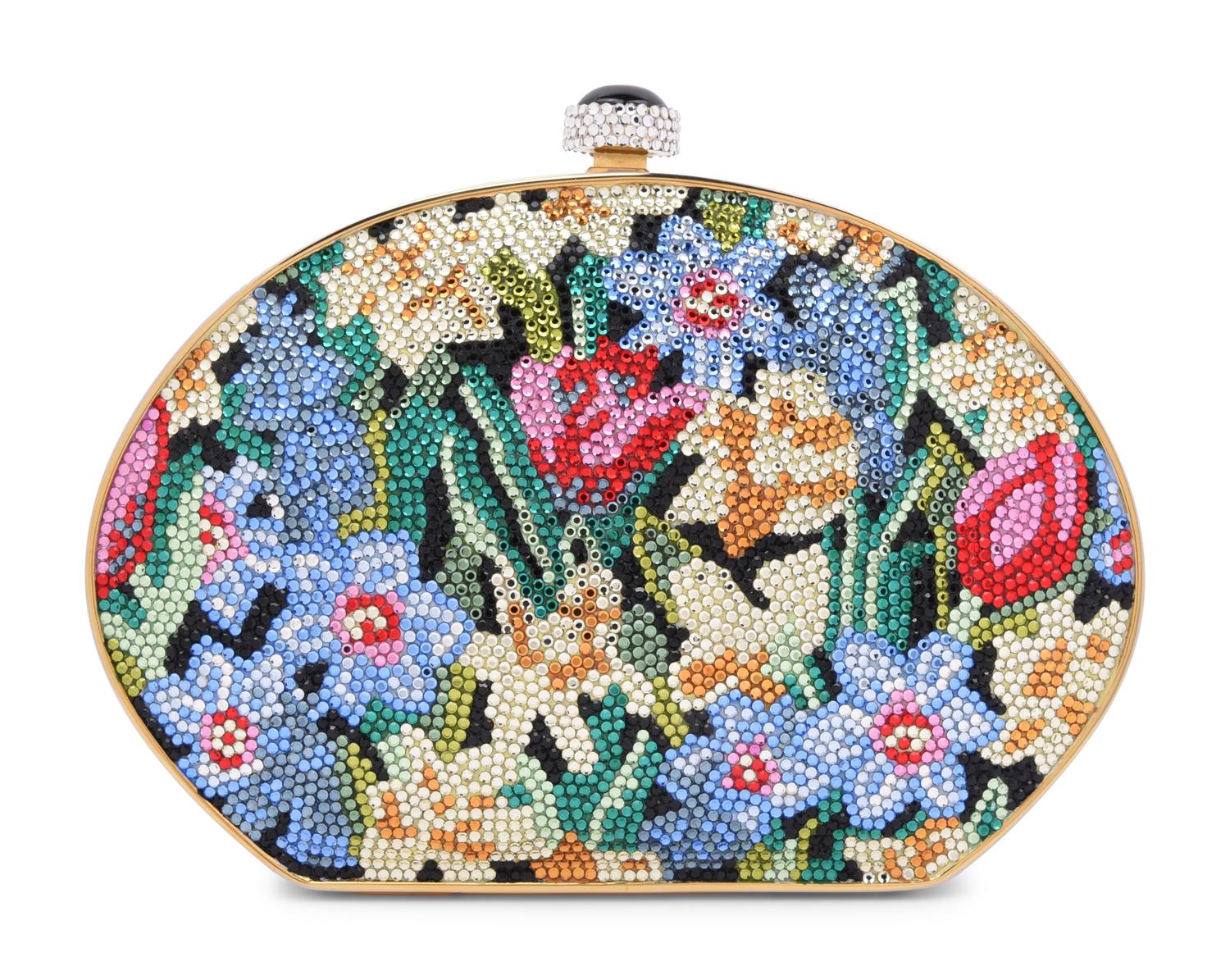 Judith Leiber Floral Motif Minaudière