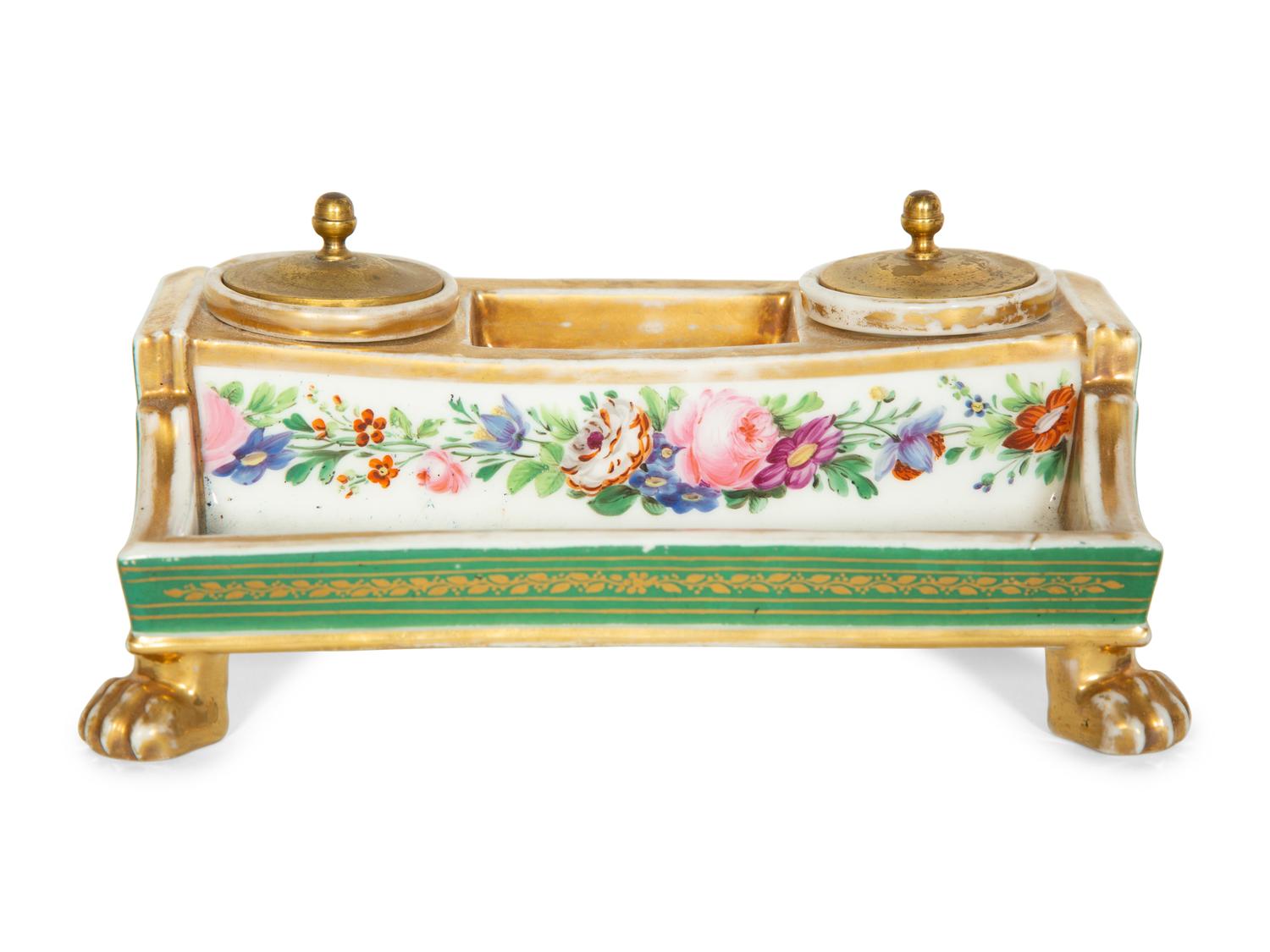 Three Paris Porcelain Articles, Two by Jacob Petit