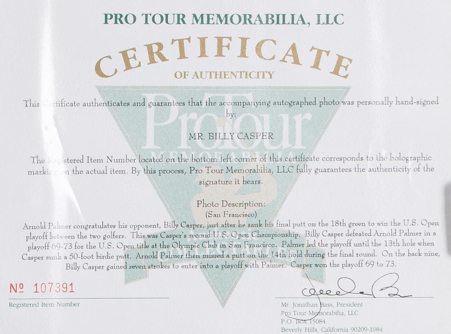 A Large Group of Masters Golf Champions Signed Autograph Displays,