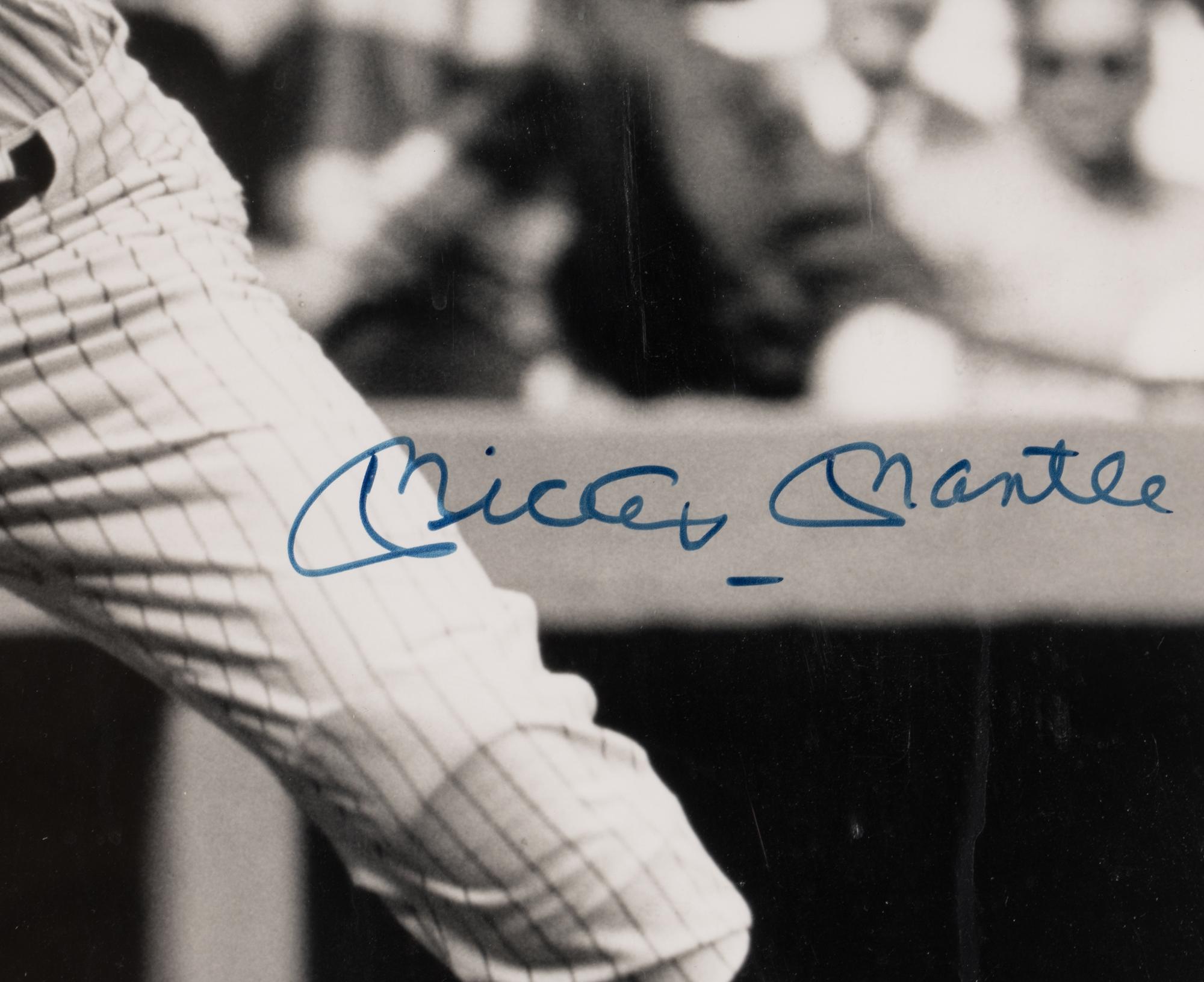 An Exceptional Mickey Mantle Signed Autograph Large Format Photograph (Beckett Authentication Services)