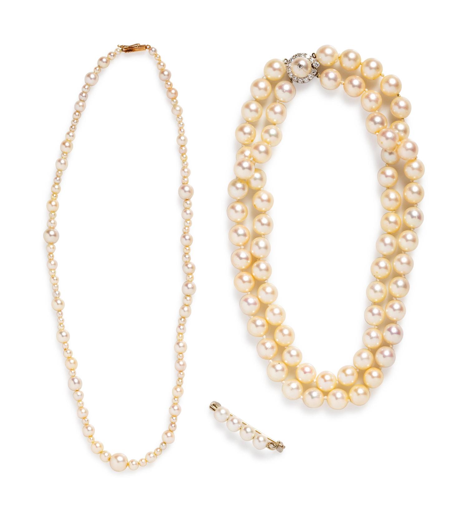 A Collection of Cultured Pearl Jewelry,