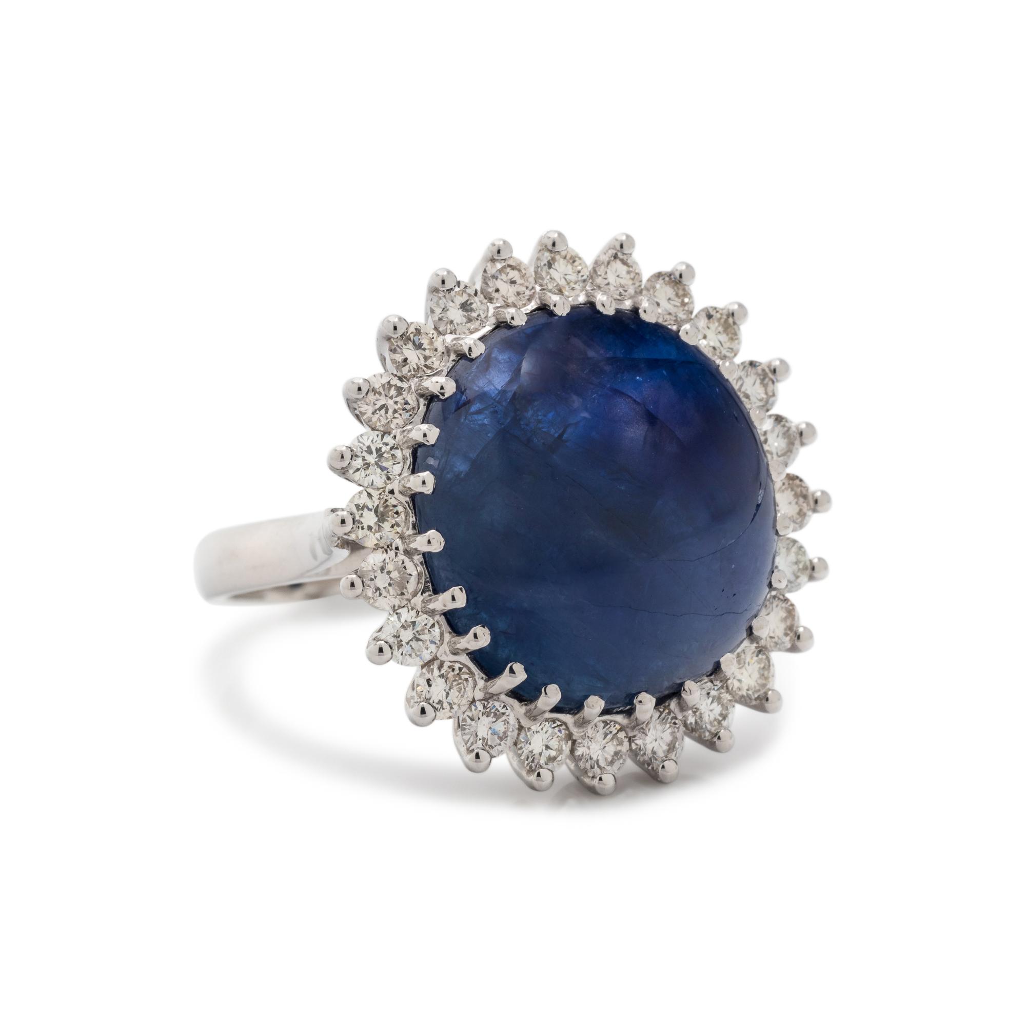 SAPPHIRE AND DIAMOND RING