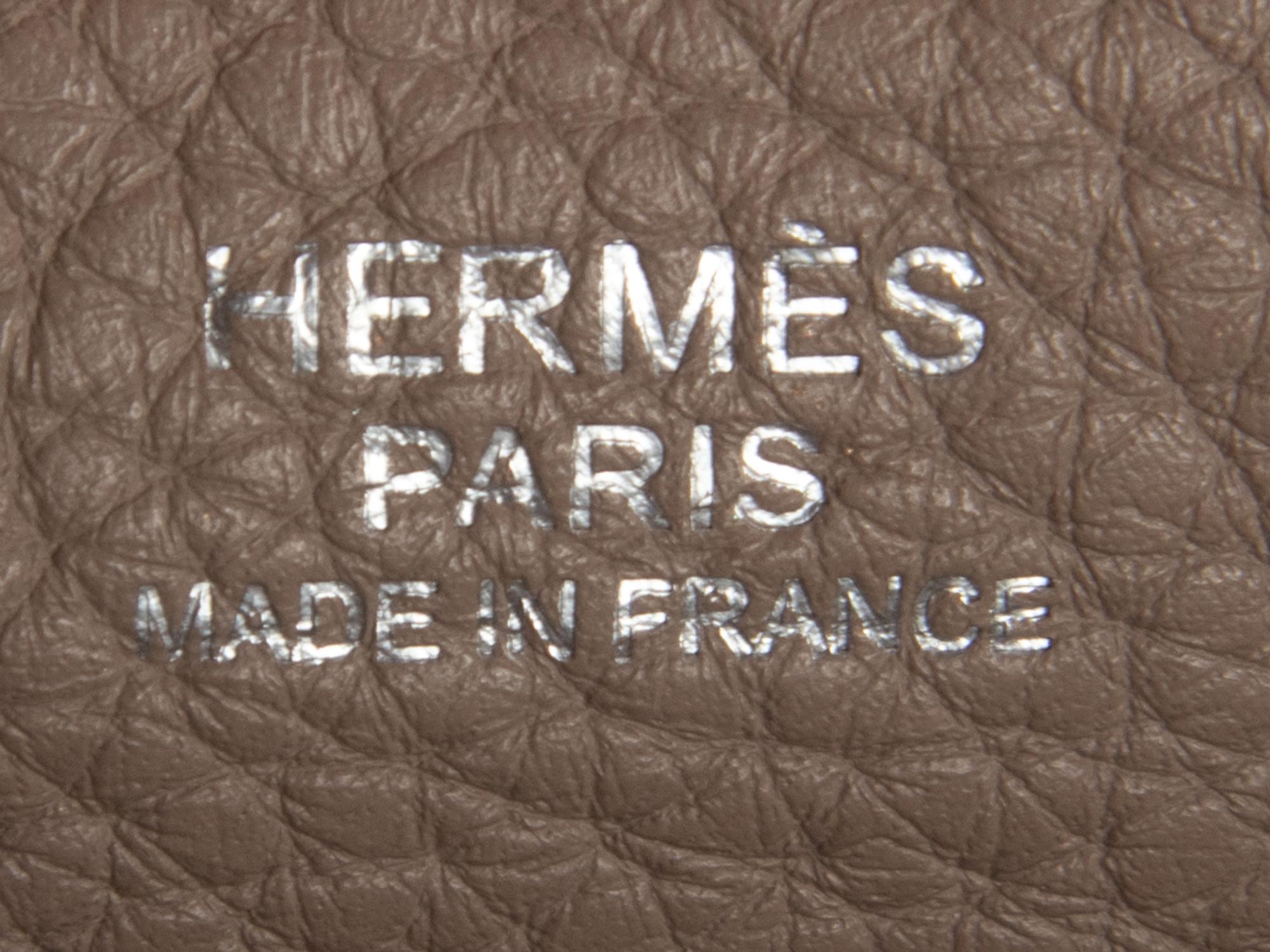 Hermès Atlas Weekender in Etoupe Togo Leather