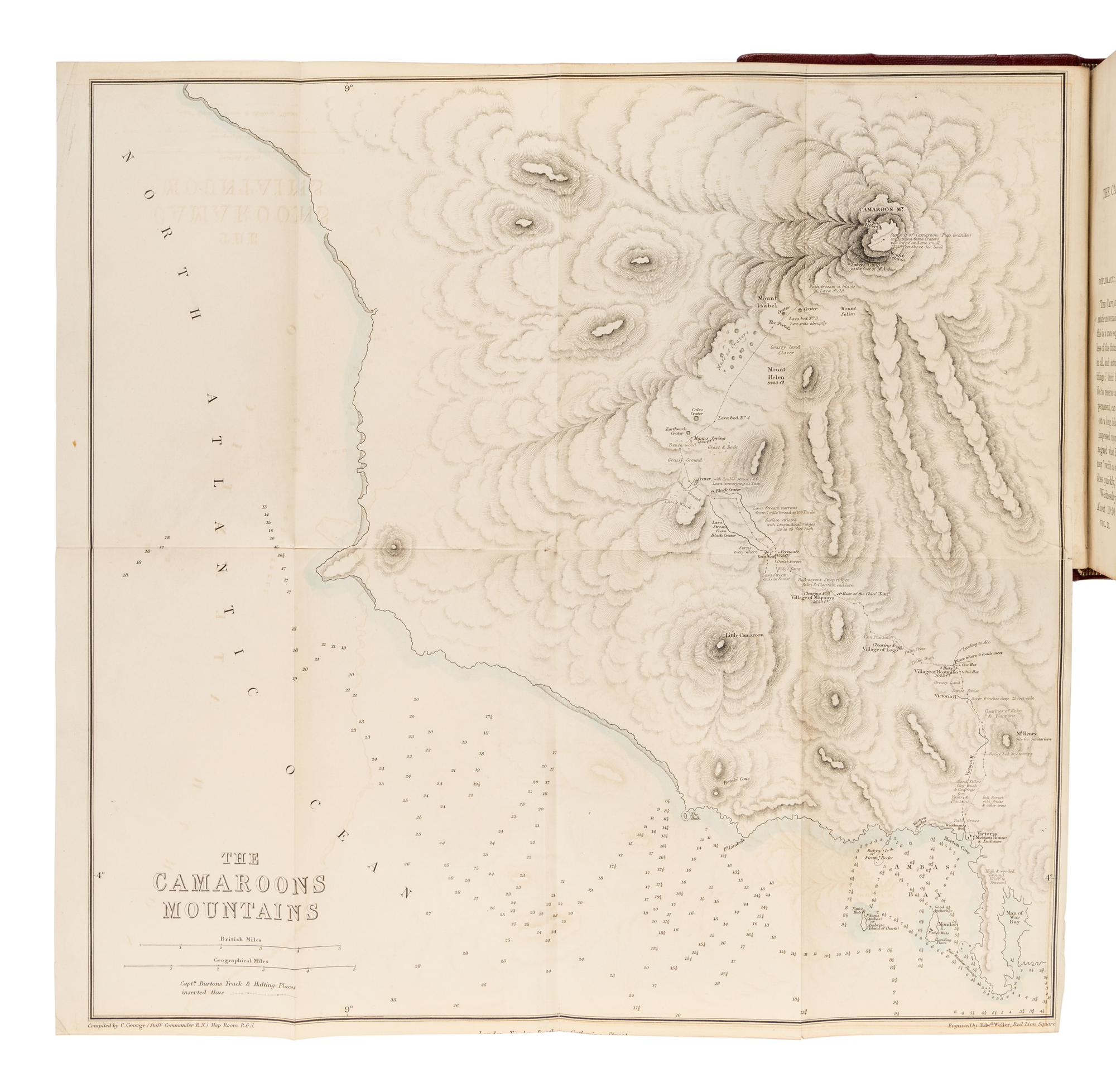 BURTON, Richard Francis, Sir (1821-1890). Abeokuta and the Camaroons Mountains. An Exploration . London: Tinsley Brothers, 1863.