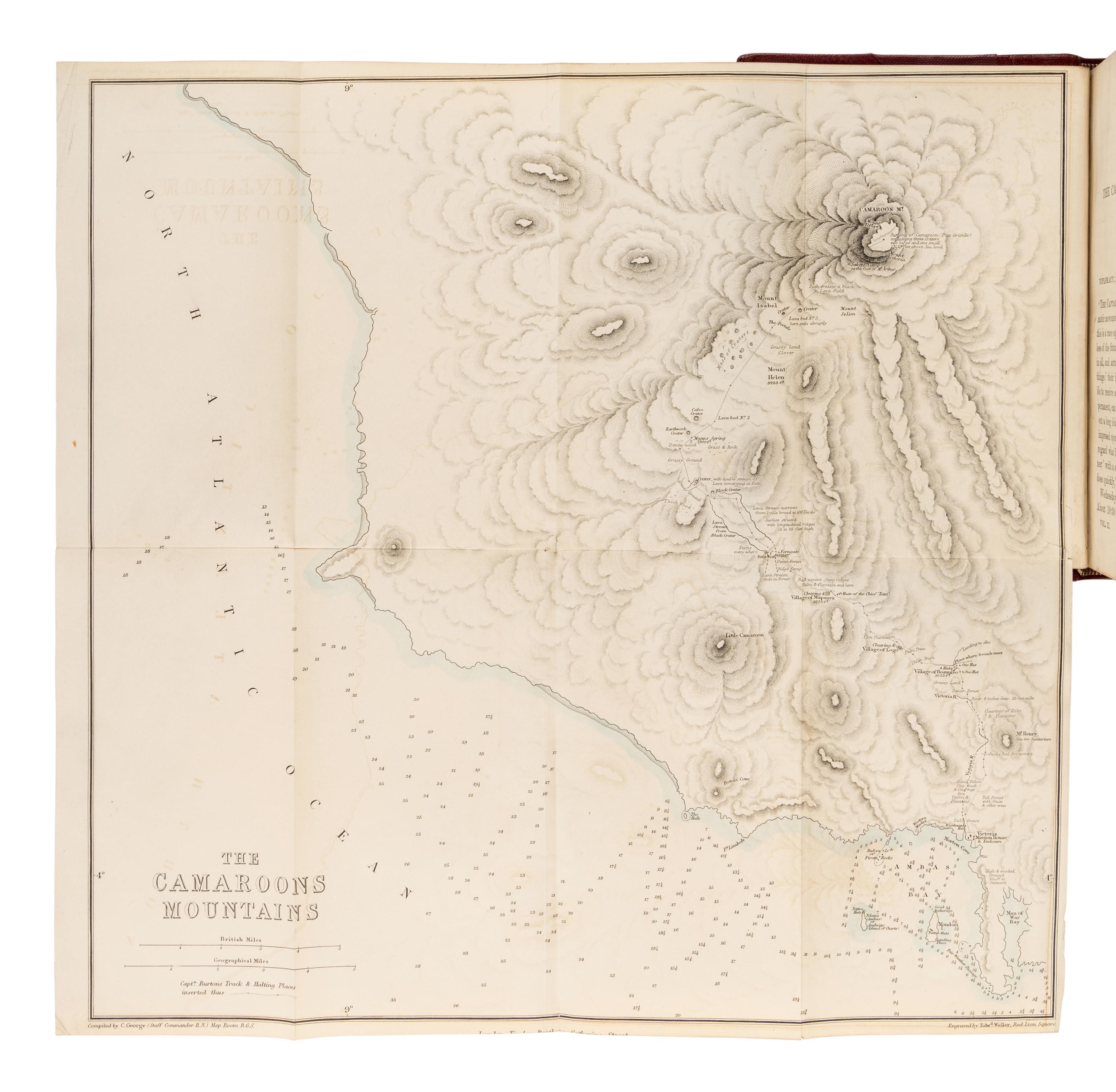 BURTON, Richard Francis, Sir (1821-1890). Abeokuta and the Camaroons Mountains. An Exploration . London: Tinsley Brothers, 1863.