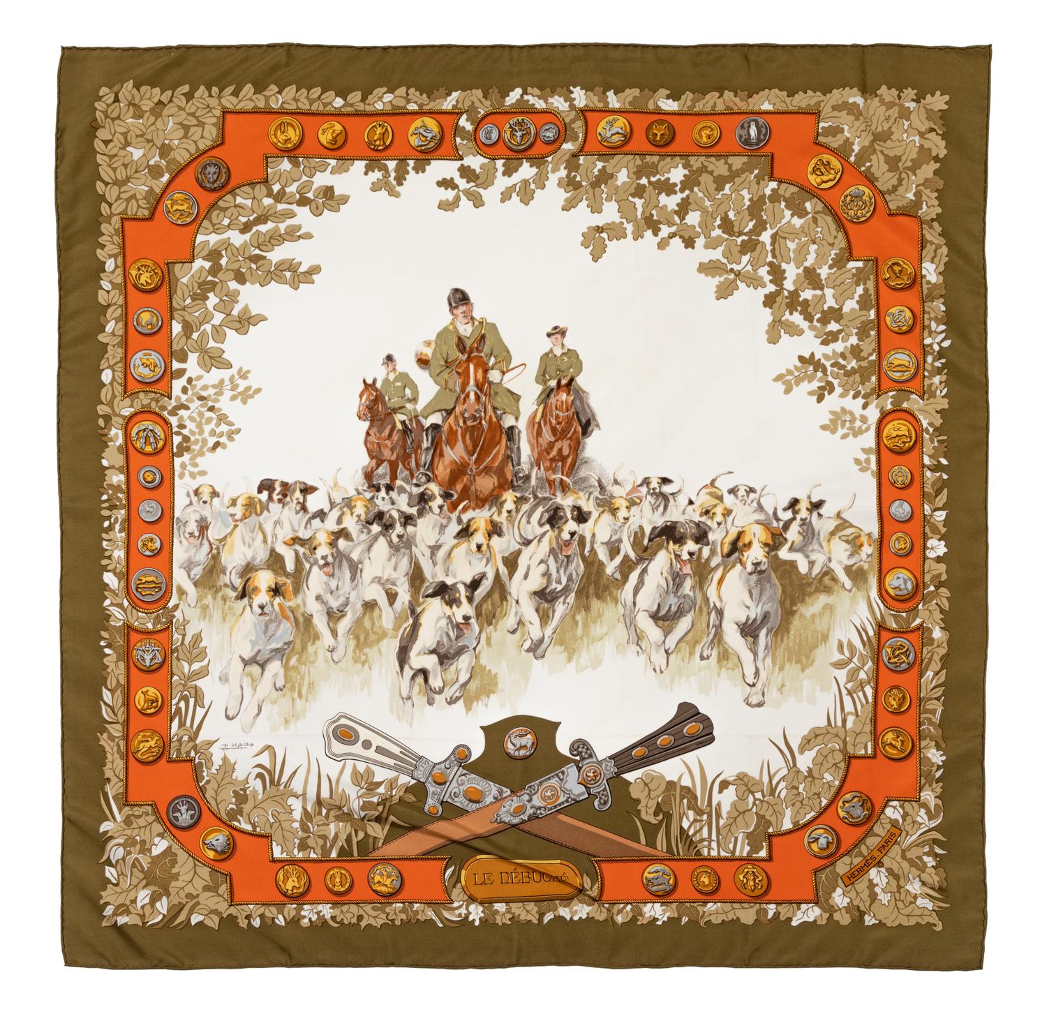 Hermès 90cm Silk Scarf