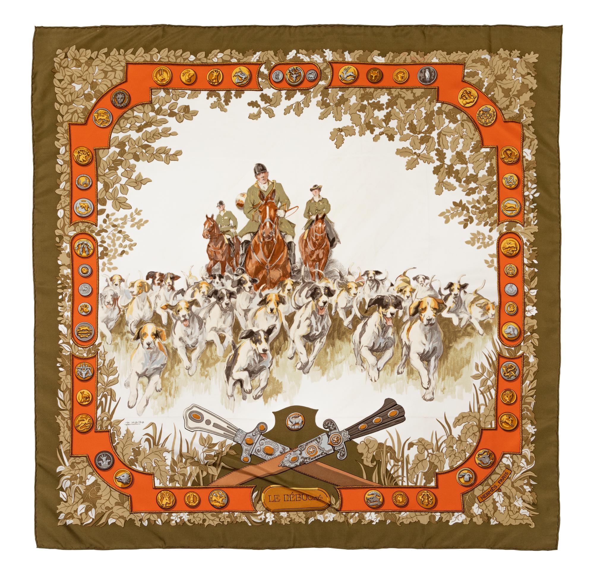 Hermès 90cm Silk Scarf