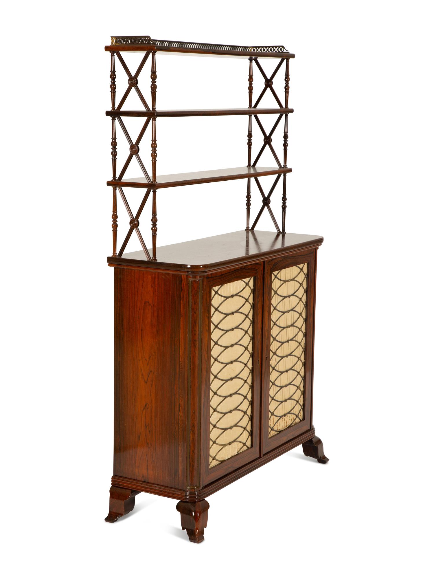 A Regency Rosewood Bookcase