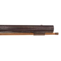 Percussion Plains Rifle with Brass Lock Marked Golcher & Butler Attributed to Tryon