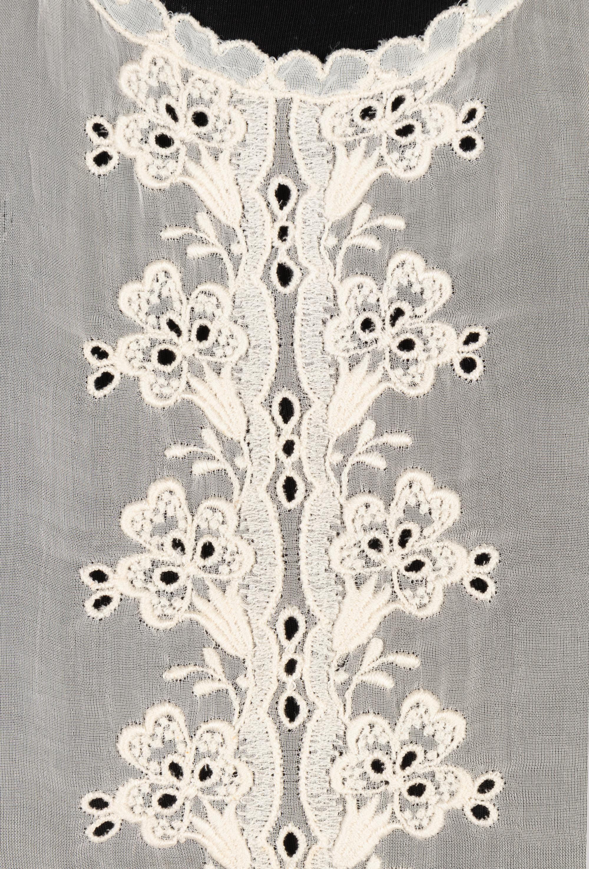 Collection of Four Sleeves, One Shawl, and One Dickey, 1840-90