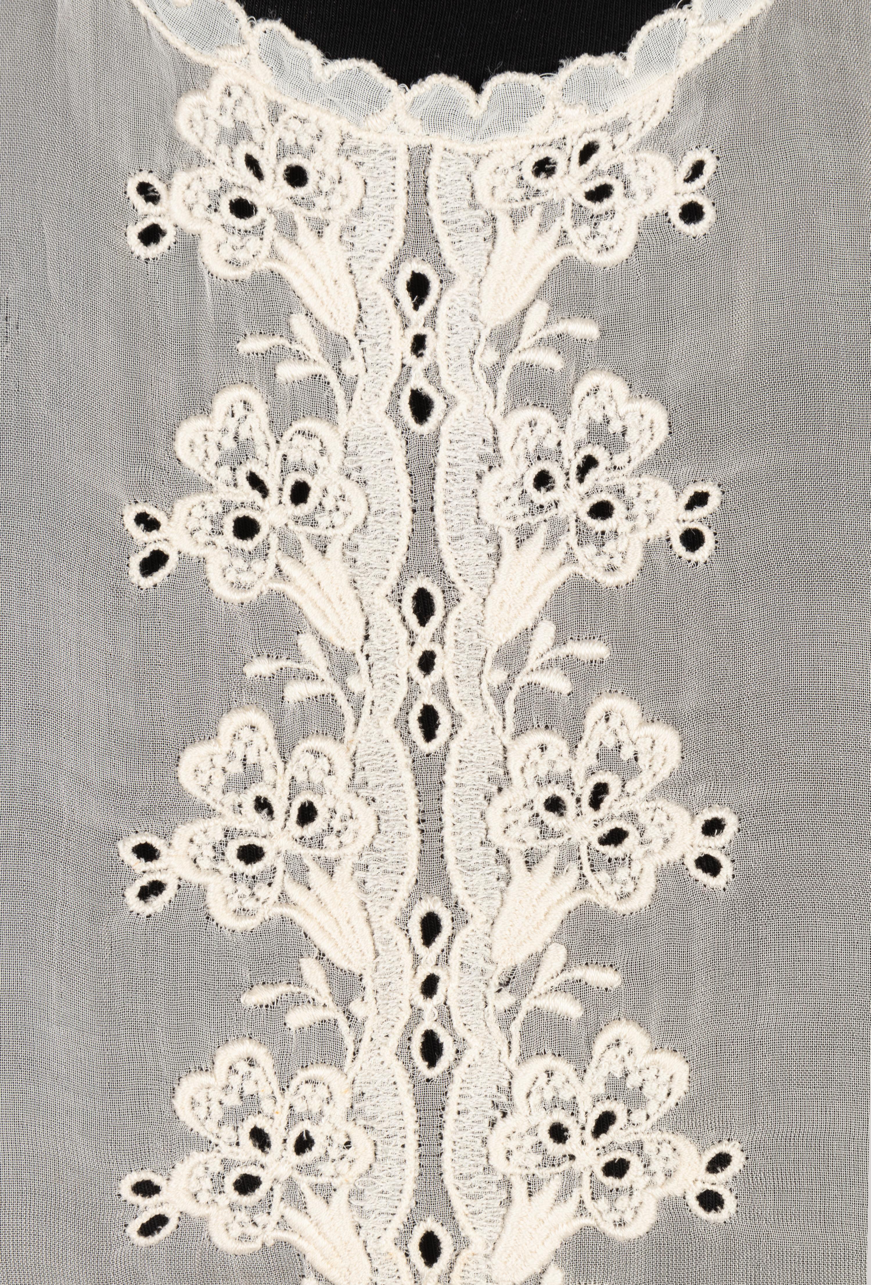 Collection of Four Sleeves, One Shawl, and One Dickey, 1840-90