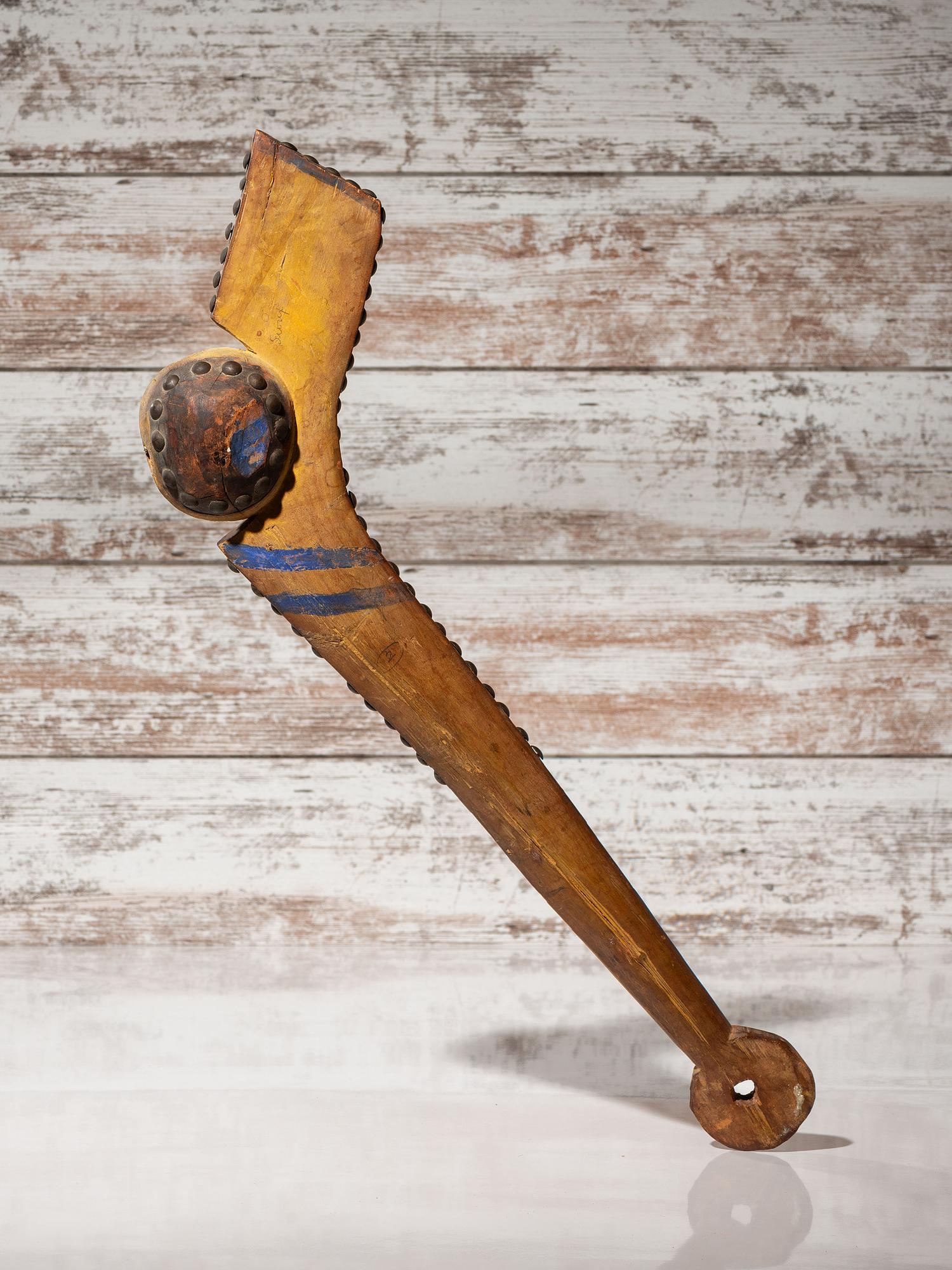 Eastern Plains Painted and Tacked Gunstock Ball Club